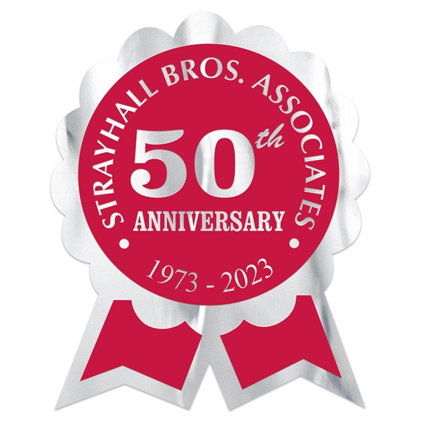 Rosette Ribbon Special Occasion Roll Label (1 5/16"x1 9/16") - Rosette Ribbon Special Occasion Roll Label (1 5/16"x1 9/16") - Image 1 of 3