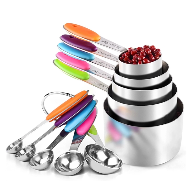 Stainless Steel Measuring Cups - Stainless Steel Measuring Cups - Image 0 of 2