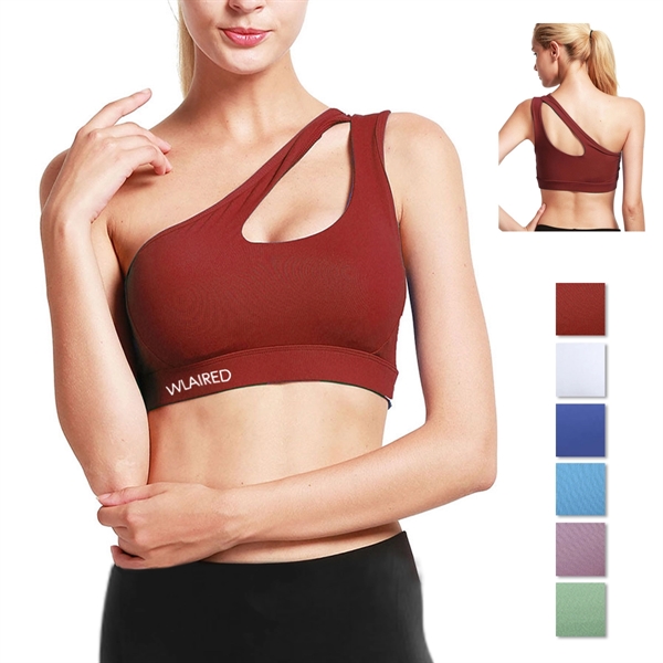 Sports One Shoulder Bra - Sports One Shoulder Bra - Image 0 of 6