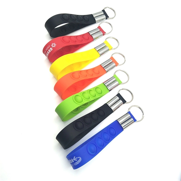 Push Pop Stress Reliever Keychain - Push Pop Stress Reliever Keychain - Image 2 of 3