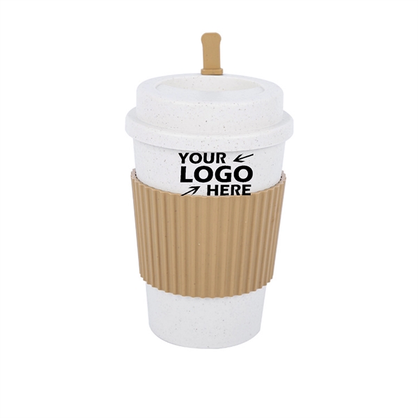 12oz Reusable Wheat Straw Coffee Mug - 12oz Reusable Wheat Straw Coffee Mug - Image 0 of 5