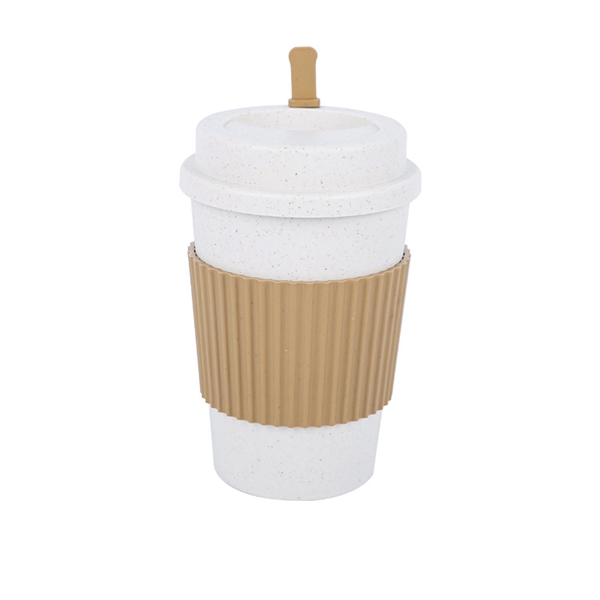 12oz Reusable Wheat Straw Coffee Mug - 12oz Reusable Wheat Straw Coffee Mug - Image 2 of 5