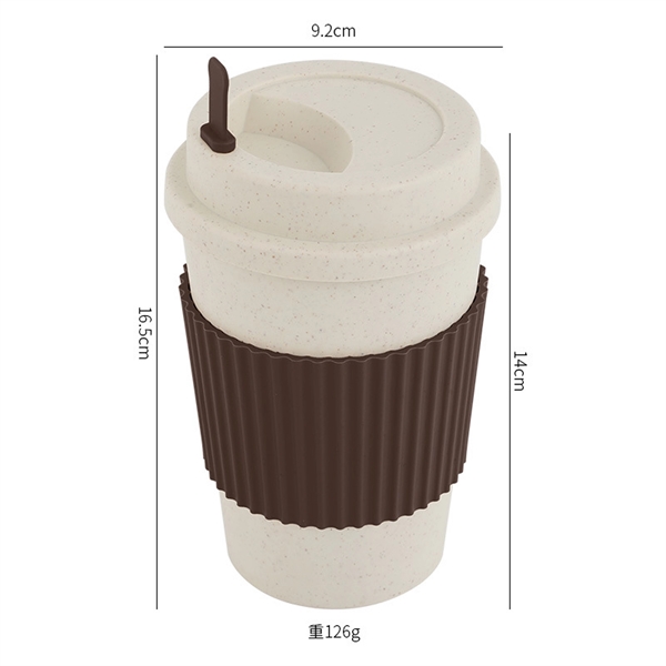 12oz Reusable Wheat Straw Coffee Mug - 12oz Reusable Wheat Straw Coffee Mug - Image 3 of 5
