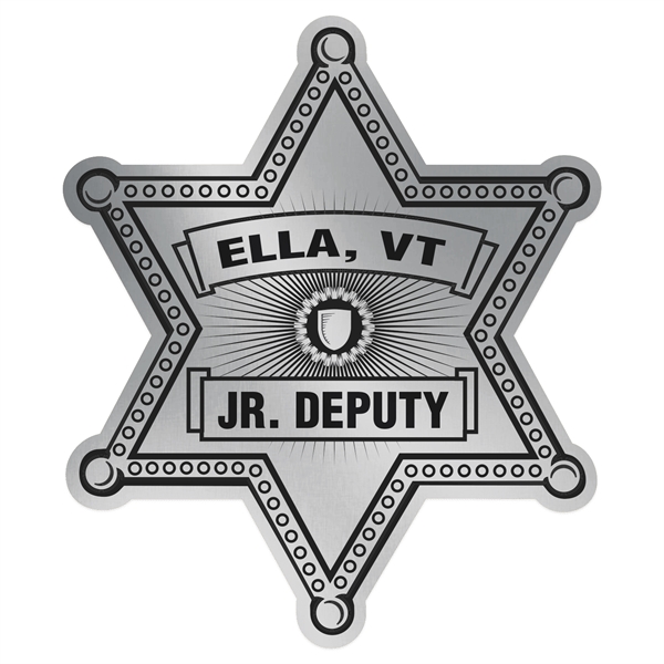 Sheriff Star Paper Lapel Sticker On Roll - Sheriff Star Paper Lapel Sticker On Roll - Image 2 of 3