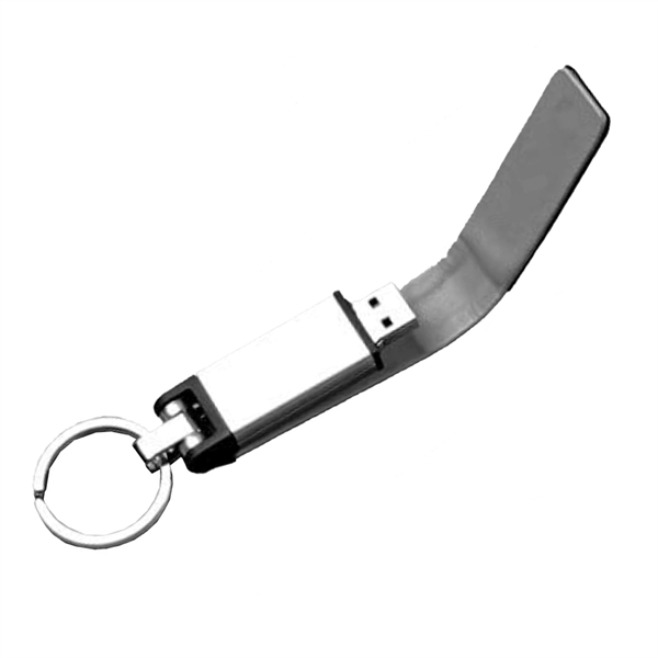 Leather Fast USB with Keyring - Leather Fast USB with Keyring - Image 2 of 2