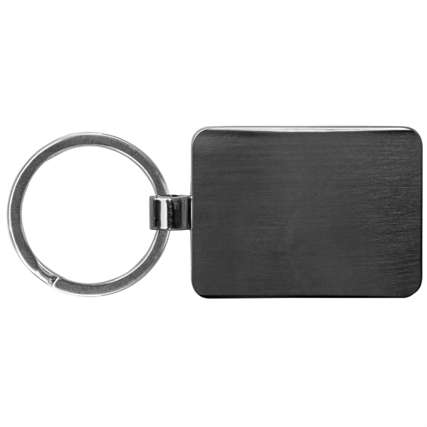 WoodStone Metal Rectangle Keychain - WoodStone Metal Rectangle Keychain - Image 2 of 3