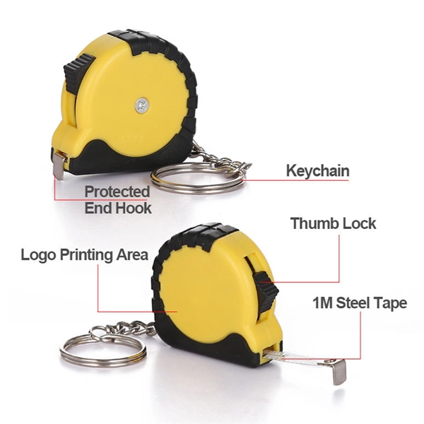 Mini Tape Measuring Keychain - Mini Tape Measuring Keychain - Image 3 of 3