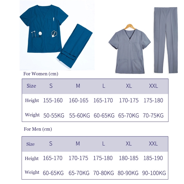 Unisex V-Neck Scrubs Medical Uniform - Unisex V-Neck Scrubs Medical Uniform - Image 5 of 5