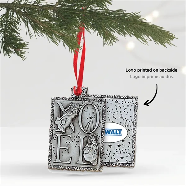 3D Classic + Ornament  (2" x 1 1/2" in  Noel Rectangle)