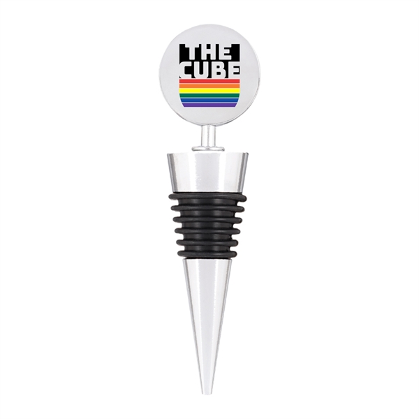 Zinc Wine Stopper w/ Full Color Imprint - Zinc Wine Stopper w/ Full Color Imprint - Image 0 of 0