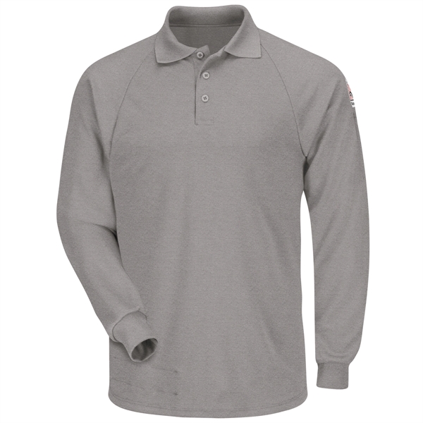 Bulwark® Men's Flame Resistant Long Sleeve Classic Polo - Bulwark® Men's Flame Resistant Long Sleeve Classic Polo - Image 0 of 5