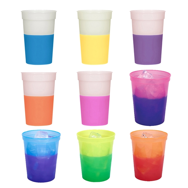 15 Oz. Color Changing Stadium Cup - 15 Oz. Color Changing Stadium Cup - Image 1 of 2