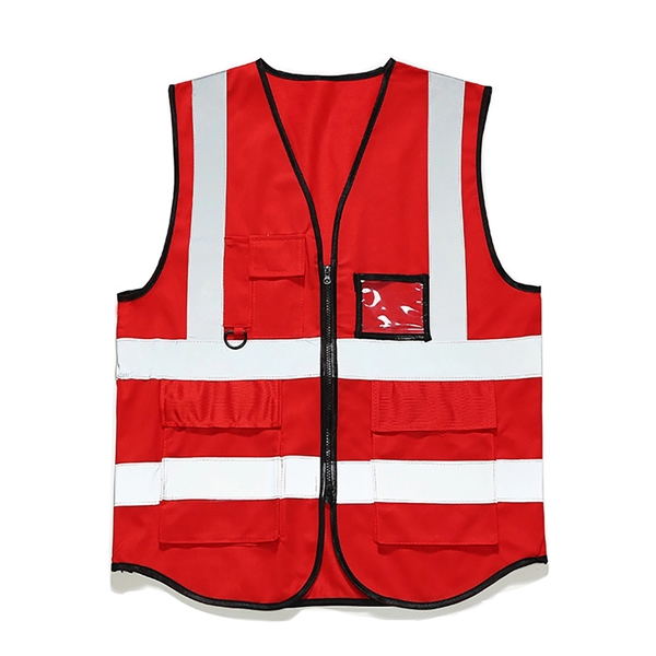 Reflective Zipper Safety Vest - Reflective Zipper Safety Vest - Image 1 of 2