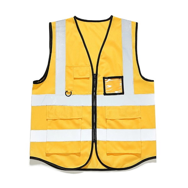 Reflective Zipper Safety Vest - Reflective Zipper Safety Vest - Image 2 of 2