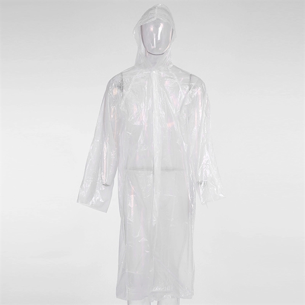 Colorful Disposable Rain Poncho for Adults - Colorful Disposable Rain Poncho for Adults - Image 0 of 3