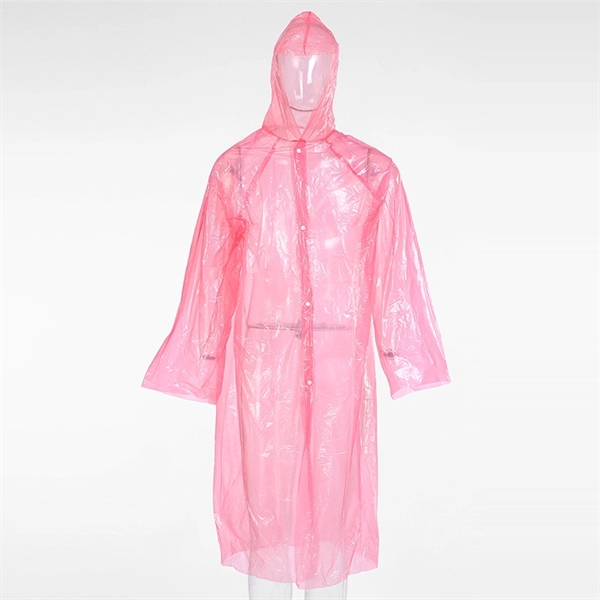 Colorful Disposable Rain Poncho for Adults - Colorful Disposable Rain Poncho for Adults - Image 1 of 3