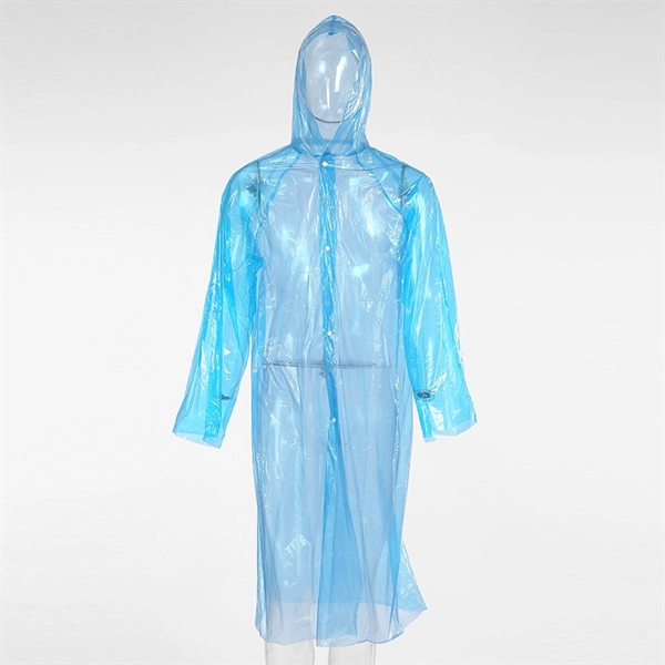 Colorful Disposable Rain Poncho for Adults - Colorful Disposable Rain Poncho for Adults - Image 3 of 3