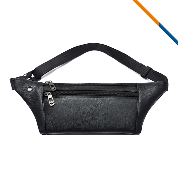 Perrin PU Leather Fanny Pack - Perrin PU Leather Fanny Pack - Image 3 of 4