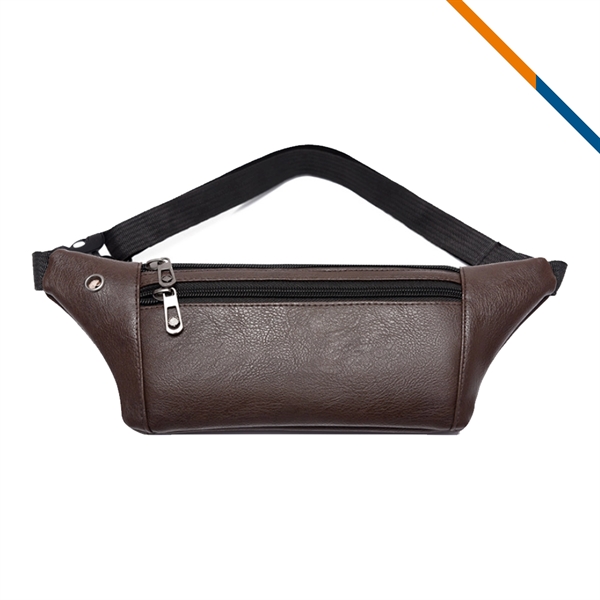 Perrin PU Leather Fanny Pack - Perrin PU Leather Fanny Pack - Image 4 of 4