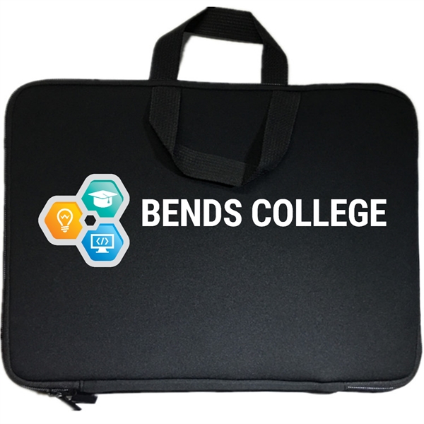 LAPTOP SLEEVE WITH FULL ZIPPER AND HANDLE - NEOPRENE - LAPTOP SLEEVE WITH FULL ZIPPER AND HANDLE - NEOPRENE - Image 0 of 1