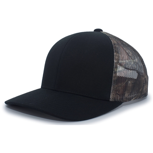 Camo Snapback Trucker Cap - Camo Snapback Trucker Cap - Image 1 of 18