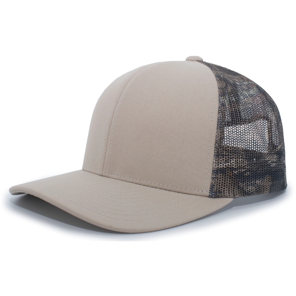 Camo Snapback Trucker Cap - Camo Snapback Trucker Cap - Image 11 of 18