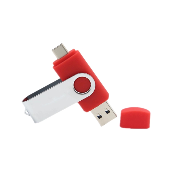 Multi-port Type-C Flash Drives Rotating Swivel USB Drive - Multi-port Type-C Flash Drives Rotating Swivel USB Drive - Image 3 of 9