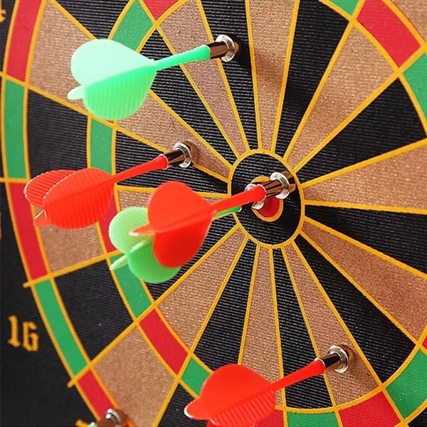Double Sided Magnetic Dartboard With Darts - Double Sided Magnetic Dartboard With Darts - Image 1 of 3