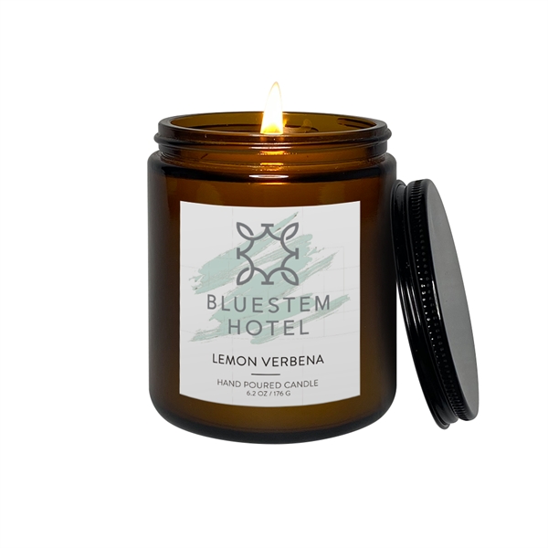 7 oz Amber Candle with Lid - 7 oz Amber Candle with Lid - Image 0 of 0