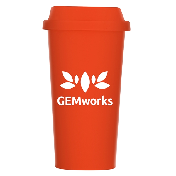 Costa Rica - 16 oz Wheat Plastic Tumbler - Silkscreen - Costa Rica - 16 oz Wheat Plastic Tumbler - Silkscreen - Image 4 of 6