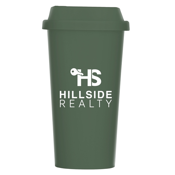 Costa Rica - 16 oz Wheat Plastic Tumbler - Silkscreen - Costa Rica - 16 oz Wheat Plastic Tumbler - Silkscreen - Image 3 of 6