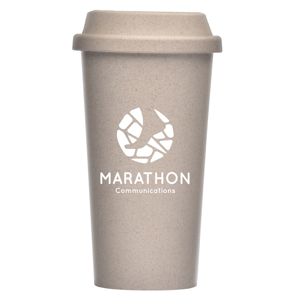 Costa Rica - 16 oz Wheat Plastic Tumbler - Silkscreen - Costa Rica - 16 oz Wheat Plastic Tumbler - Silkscreen - Image 5 of 6