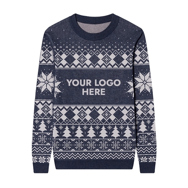 Customizable Ugly Christmas Crewneck Sweater - Customizable Ugly Christmas Crewneck Sweater - Image 8 of 9