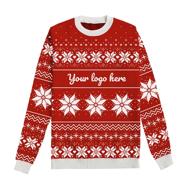 Customizable Ugly Christmas Crewneck Sweater - Customizable Ugly Christmas Crewneck Sweater - Image 1 of 9