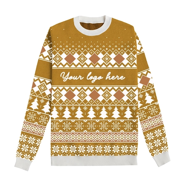 Customizable Ugly Christmas Crewneck Sweater - Customizable Ugly Christmas Crewneck Sweater - Image 6 of 9