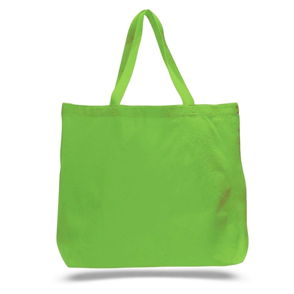 12 oz. Extra Large Grocery Cotton Tote Bag 20"x15"x5" - 12 oz. Extra Large Grocery Cotton Tote Bag 20"x15"x5" - Image 6 of 26
