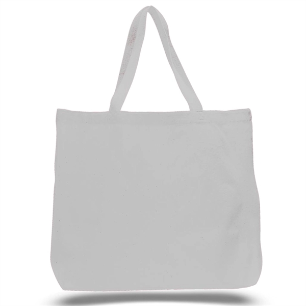 12 oz. Extra Large Grocery Cotton Tote Bag 20"x15"x5" - 12 oz. Extra Large Grocery Cotton Tote Bag 20"x15"x5" - Image 11 of 26