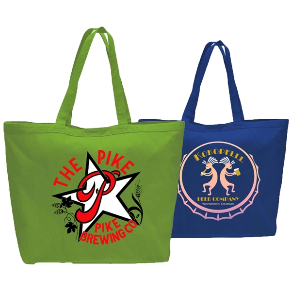 12 oz. Big Cotton Canvas Tote Bag USA Decorated (23" x 17") - 12 oz. Big Cotton Canvas Tote Bag USA Decorated (23" x 17") - Image 10 of 10