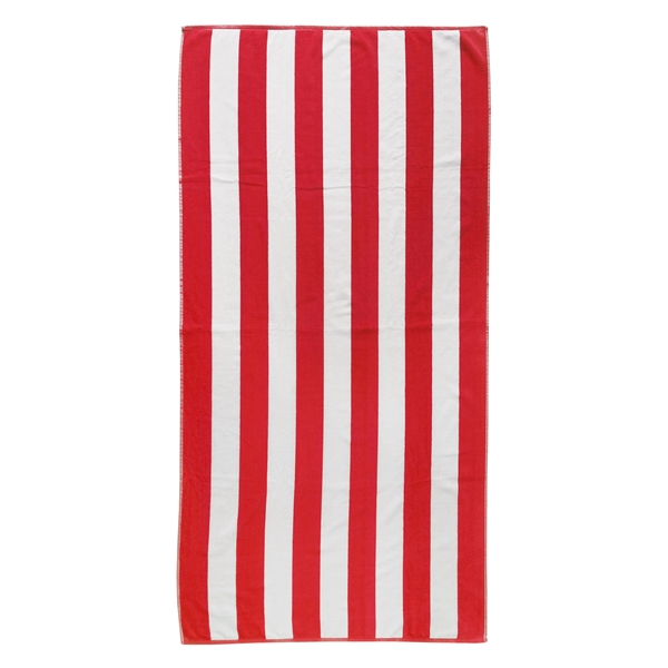 35x70 Terry Velour Cabana Stripe Beach Towels 18.75 LB/Dz - 35x70 Terry Velour Cabana Stripe Beach Towels 18.75 LB/Dz - Image 2 of 8