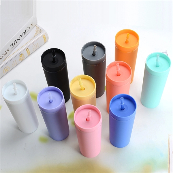 16 oz Double Wall Skinny Tumbler - 16 oz Double Wall Skinny Tumbler - Image 2 of 4