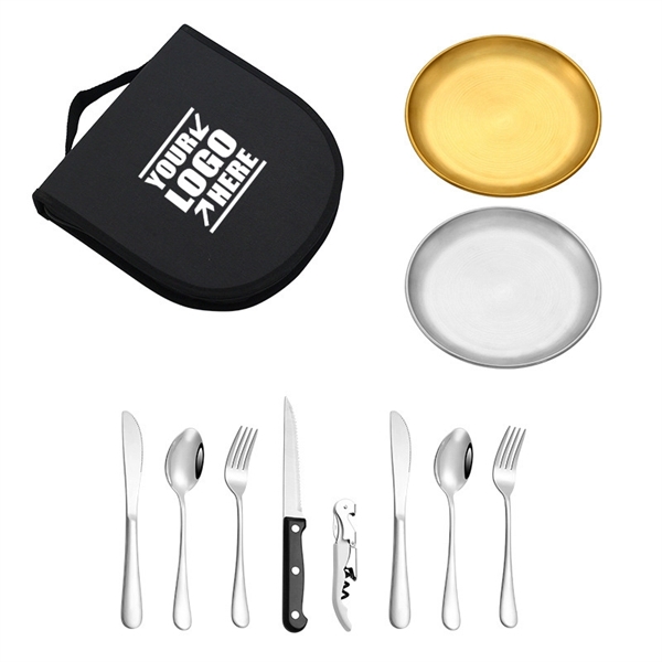 Stainless Steel Portable Utensil Cutlery Set - Stainless Steel Portable Utensil Cutlery Set - Image 2 of 6