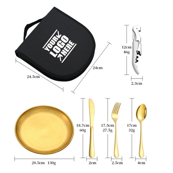 Stainless Steel Portable Utensil Cutlery Set - Stainless Steel Portable Utensil Cutlery Set - Image 3 of 6