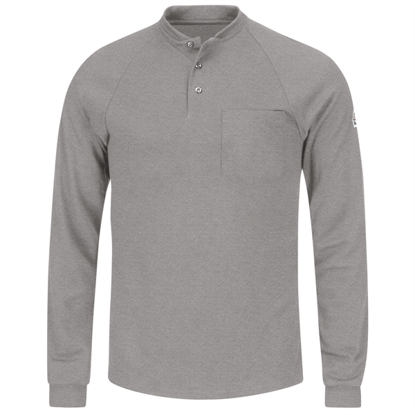 Bulwark® Men's Flame Resistant Long Sleeve Henley Shirt - Bulwark® Men's Flame Resistant Long Sleeve Henley Shirt - Image 0 of 5