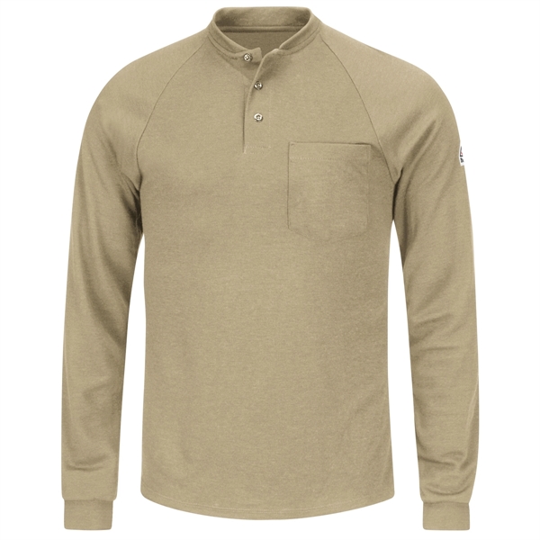 Bulwark® Men's Flame Resistant Long Sleeve Henley Shirt - Bulwark® Men's Flame Resistant Long Sleeve Henley Shirt - Image 2 of 5