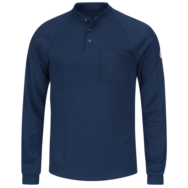 Bulwark® Men's Flame Resistant Long Sleeve Henley Shirt - Bulwark® Men's Flame Resistant Long Sleeve Henley Shirt - Image 4 of 5
