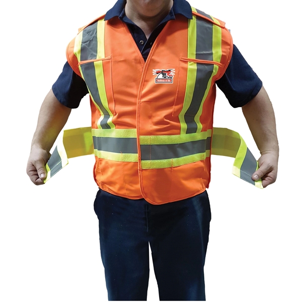 CSA Universal Solid Polyester Traffic Vest - CSA Universal Solid Polyester Traffic Vest - Image 0 of 3