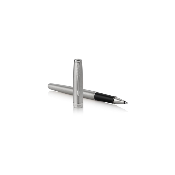 Sonnet Stainless Steel Rollerball Pen With Chrome Trim - Sonnet Stainless Steel Rollerball Pen With Chrome Trim - Image 2 of 2
