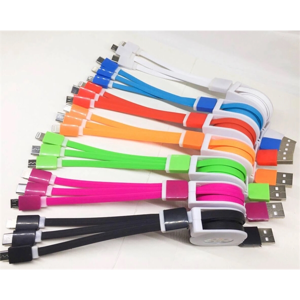 3-In-1 Magic USB Retractable Mobile Charging Cable - 3-In-1 Magic USB Retractable Mobile Charging Cable - Image 1 of 1