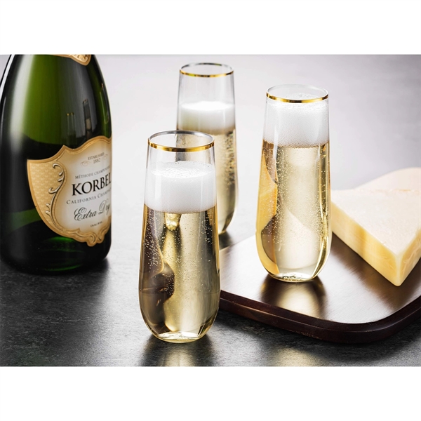 Reusable Stemless Plastic Champagne Flutes - Reusable Stemless Plastic Champagne Flutes - Image 4 of 4