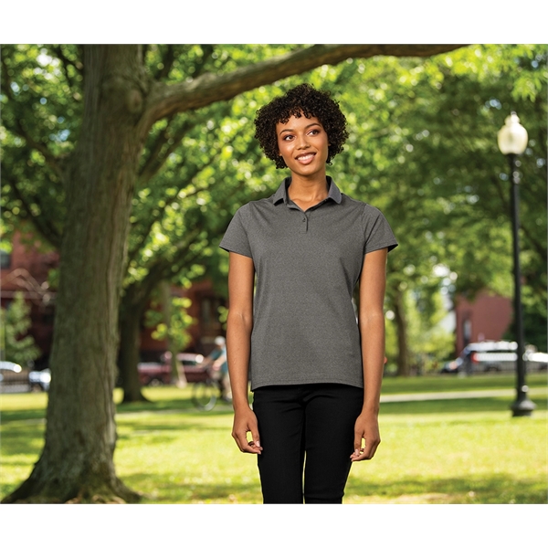 Women's Heathered Eco-Logic Stretch Polo - Women's Heathered Eco-Logic Stretch Polo - Image 10 of 21